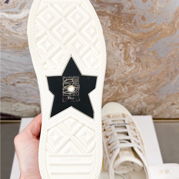 Dior Beige and White Women's Sneakers - Picture 7 of 9